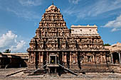 The great Chola temples of Tamil Nadu - The Airavatesvara temple of Darasuram. the south face of the vimana 